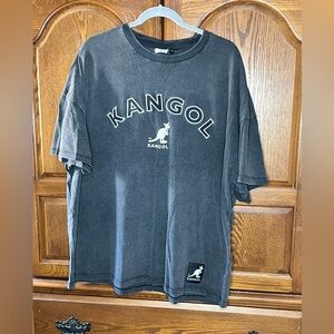 Kangol Graphic Logo T-Shirt – Washed Black – Size XL